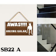 Aesthetic 3d wooden Sign board / can customize the name of the company/business/name plate beware of