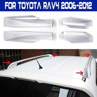 4Pcs รถด้านหน้าและด้านหลังแร็คหลังคาราง End Cover Shell Cap สำหรับ Toyota RAV4 XA30 2006-2012