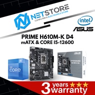 PWP ASUS PRIME H610M-K D4 mATX & INTEL CORE I5-12600 PROCESSOR