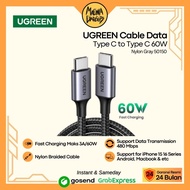 UGREEN Type C to Type C Data Cable 60W 3A PD Super Fast Charging Charger Cable iphone 15 16 17 & And