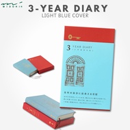 MIDORI Designphil 3-Year Diary with Door - Blue 12394006, Japan Diary/ Journal Stationery