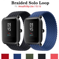 20mm Nylon Elastic Strap For Xiaomi Huami Amazfit Bip Lite / 1S /bip 3 / bip u pro / bip s Band Bracelet Smart watch Accessories