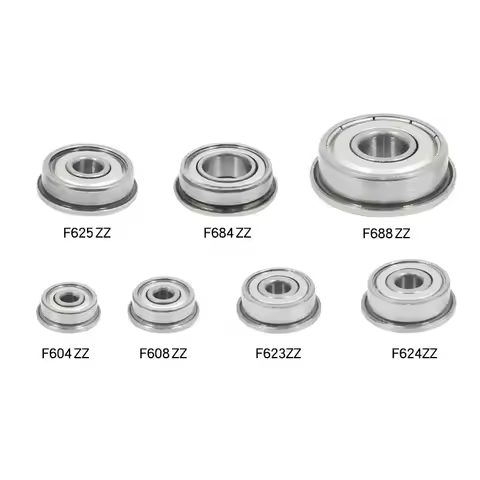 5PCS F604 to F699 Flange Bearing F607 F608 F623 F624 F625 F626 F635 F684 F688 F693 F695 F698 ZZ Z 2Z