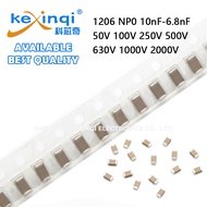 (5pcs) 1206 SMD 50V 100V 250V 500V 630V 1000V 2000V NP0 Capacitor 100pF 220pF 1nF 1.5nF 2.2nF 3.3nF 
