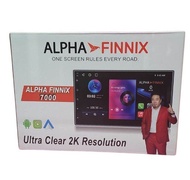 จอแอนดรอยด์ 7 นิ้ว 2K ALPHA FINNIX รุ่น 7000 (T5) Ram 2GB / Rom 32GB 8-Core Android 14 จ
