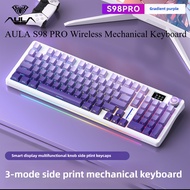AULA S98 PRO Wireless 3 Mode Mechanical Keyboard Customize Gasket Hot-swap with Display Multi-functi