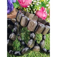 天然金黑曜石手牌 NATURAL G0LDEN OBSIDIAN BRACELETS