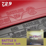 729 Battle2 Provincial Soft(HARDNESS:37Deg) table tennis rubber