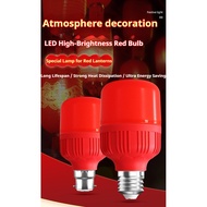 Led Red Bulb New Year Festive Bulb Christmas Light Red Bulb Lantern Gaofushuai Color Independent Lig