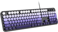 Wired Computer Keyboard, 104 Keys Full Size Typewriter Keyboards with Number Pad, USB Plug and Play 