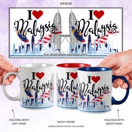 [MG24-08099] i Love Malaysia Mug souvenir mug gift idea ceramic mug color mug | 11oz