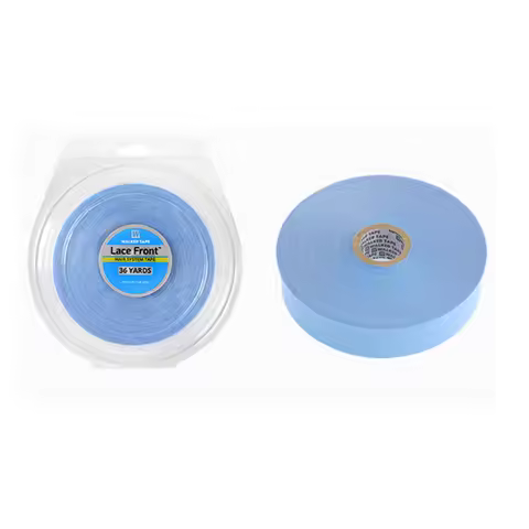 3yards 12yards 36yards Blue Color Strong Lace Front Support Tape For Wig Toupee Double Sided Adhesiv