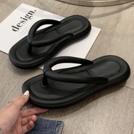 Pvc Flip Flops Women Import Dupe Mellissa Bangkok Material Jelly Flexible Soft Plain Motif Rubber Sole Anti Slip Sandals Slippers Super Soft 8001