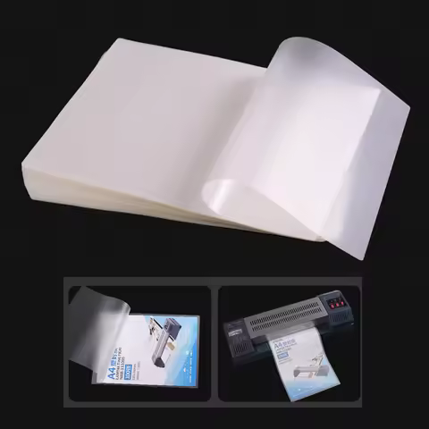 100Sheets 67X97MM Photo Laminating Film Transparent 3 Inches Paper for Laminator Machine with Shippi