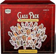 35x Hard Cardboard DND Miniatures 12x Bases | Dungeons and Dragons Starter Set 5e Mini Figures (Clas