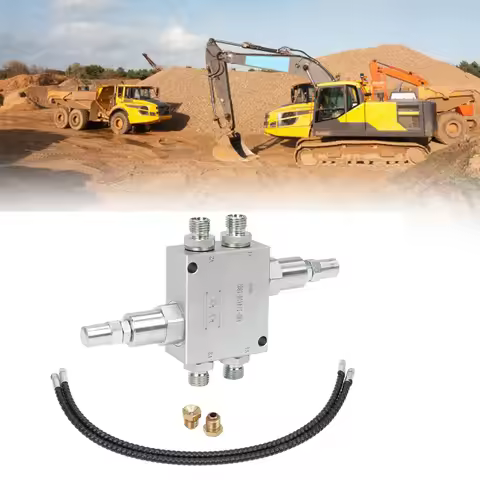 Mini Excavator Valve Mini Excavator Cushion Valve Kit for Mini Excavator with 1/4 Inch Hydraulic Hos