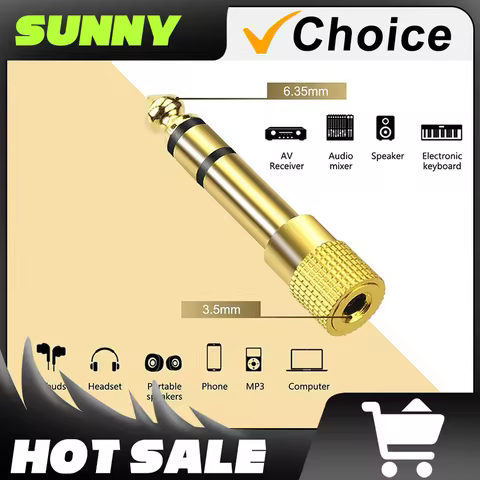 Audio adapter Connector Splitter 6.5MM Male Jack Stereo to 3.5MM, Type-C OTG USB ,fro audio Micropho