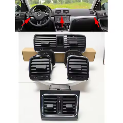 Car Front Rear Left Right Middle Conditioner Conditioning Outlet Vent A/C For Skoda Yeti