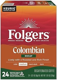 Folgers 100 Percent Colombian Decaf Coffee Keurig K-cup pods (24 Count)