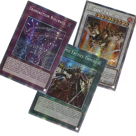 Yu-Gi-Oh! Collection DIY Proxy Cards Trident Dragion Transaction Rollback Triple Tactics Thrust Non-