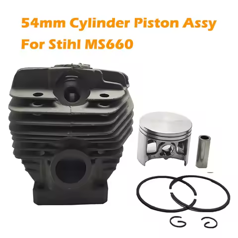 54mm Chainsaw Cylinder Piston Assembly for Stihl MS660 MS 660 066 Big Bore Chainsaws Spare Parts Gar