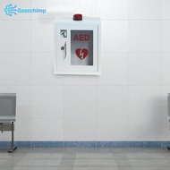 [Gazechimp] Aed Storage Cabinet Wall Mount Box Transparent Window Portable Machine Box Aed First Aid