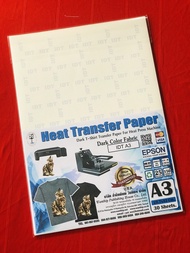 กระดาษเคมีสกรีนภาพลงเสื้อสีเข้ม หลัง IDT (Inkjet T-Shirt Transfer Paper for Dark Fabrics)