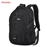 Mixi 17.3" Laptop Backpack Men Business Travel Back Bag Students School Bag 18 20 Inch Black Gray Waterproof Ergonomic Design