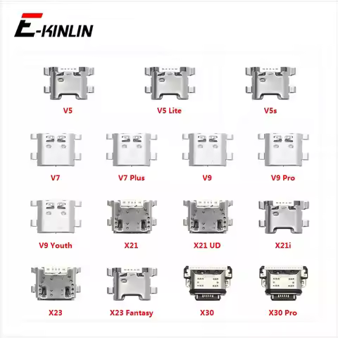 Charging Plug Dock Micro USB Type-C Jack Connector Socket Port For Vivo V5 Lite V5s V7 Plus V9 Pro Y