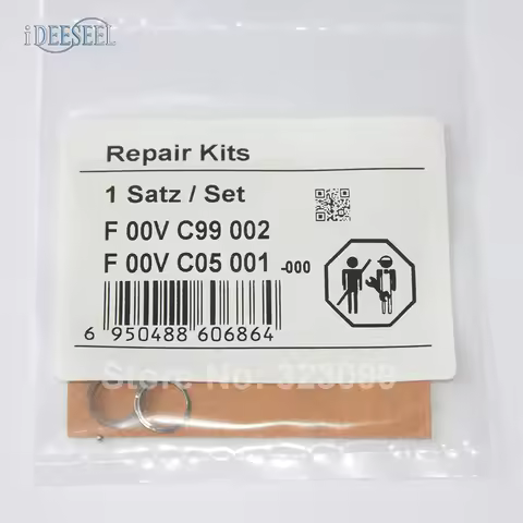 Gasket Seal F00VC99002 and Valve Steel Ball F00VC05001 injector shim F 00V C99 002 and Steel Ball F 