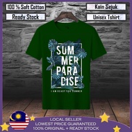 🔥Premium Cotton🔥SUMMER Paradise cool T shirt 100% Cotton Baju Tshirt Lelaki Baju Viral Baju