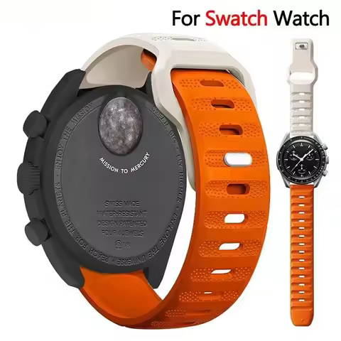 20mm Silicone Strap For Omega X Swatch Joint MoonSwatch Planet Band Quick Release Sport Bracelet For