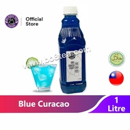 BLUE CURACAO SYRUP 1L TAIWAN 蓝桔精浓缩汁 Jus Markisa Pekat/ Fruit Juice Concentrate Kordial/Cordial/ Sira