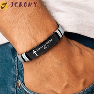 JEROMY Family Friendship Bracelet, Adjustable Bible Verse Inspirational Quotes Braclets, Wristband S