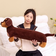 Dachshund Plush Long Pillow Brown Dog Body Pillow Animal Cartoon Body Hugging pillow Long Pillows St