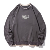 Aelfric Eden Mens Graphic Sweatshirt Pullover Crewneck Long Sleeves Casual Oversized Tops