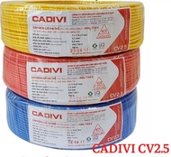 DÂY ĐIỆN ĐƠN 1 lõi đơn CV1.0 CV2.5 CV4.0 CADIVI CUỘN 100 MÉT CV4.0 - DÂY ĐIỆN ĐƠN 4.0 CADIVI