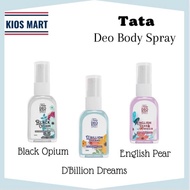 Tata Deo Bio Spray Black Opinium | D'billion Dreams | English Pear & Feersia 30ml | Deodorant