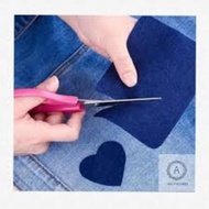 Denim Jeans Patch Fabric, Trouser Patch Fabric, Hole Jeans Patch, No Sewing, Just Iron, Durable, Str