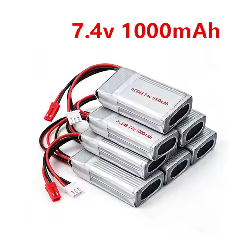 Upgrade 7.4V 1000mAh 25C Lipo Battery For MJXRC X600 RC Drone Spare Parts 1000 mAh 2S 7.4V 703048 Ba