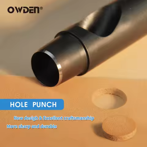 OWDEN Leather Hole Punch 1mm-12mm Sharp belt hole punch set leather craft belt hole punch leather ho