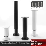 Telescopic Adjustable Bed Beam Support Legs Room Furniture Chair Legs Extension Metal Sofa Feet
