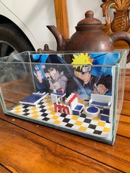 AKUARIUM UNIK TEMA NARUTO .akuarium unik.akuarium mini .akuarium cupang