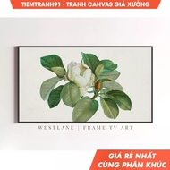 Tranh treo tường Frame TV Art Vintage Flower Art Farmhouse Country TV148 tặng kèm đinh treo. (241)