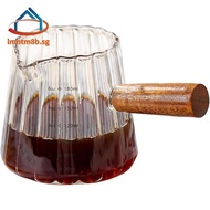 Milk Frother Cup Espresso Accessories Double Scale Glass Measuring Cup Milk Frother Glass Cup