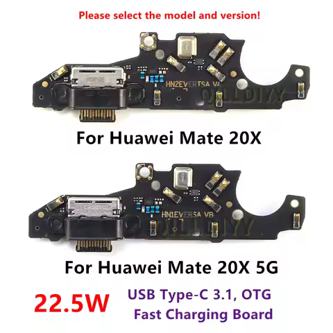 USB Charging Dock Board For Huawei Mate 20 X 5G 20X Charger Port Connector Flex Cable Repair Parts M