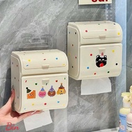 Wall Mounted Toilet Paper Holder, Easy Design, size 19x13x22cm + Free Sticker