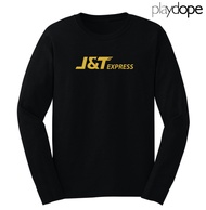 PLAYDOPE - Kaos Jet Express J&t Express Lengan Panjang Premium / Kaos Ekspedisi