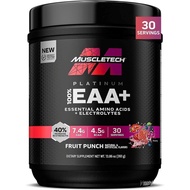 MuscleTech Platinum Essential Amino Acids Supplement with Electrolytes, Fruit Punch - Pre-Workout Po