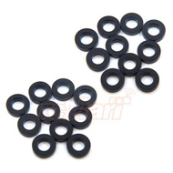 YR Alu M3 Flat Washer 1.0 mm (20 pcs) (Black) (YA-0393BK)
